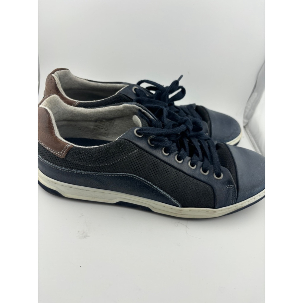 Men's Bull Boxer Sneakers, Size 8, Blue - Picture 2 of 13